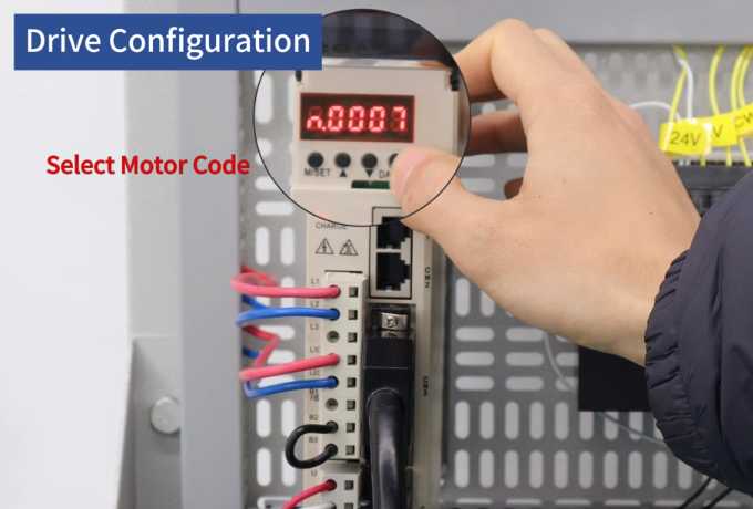 how to add dual emergency stop in plc servo control systemsl drive config