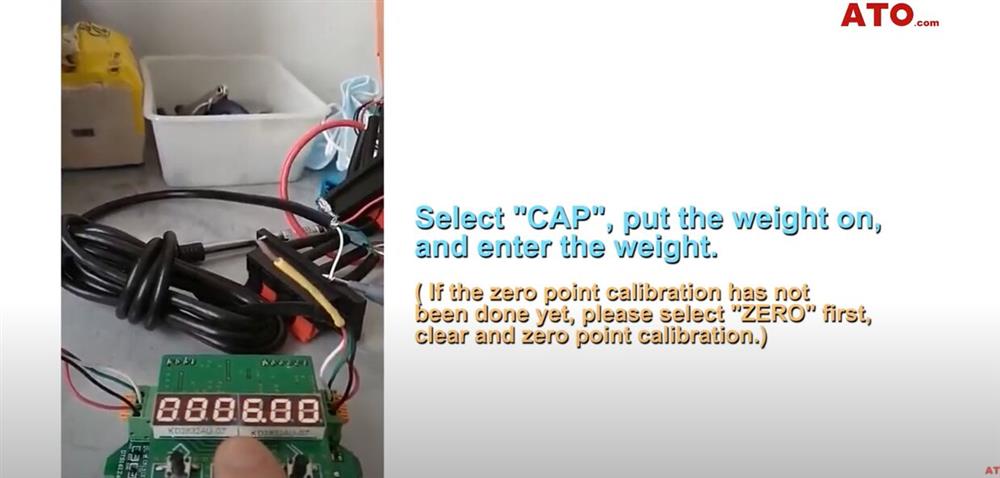 How to calibrate the weight of load cell