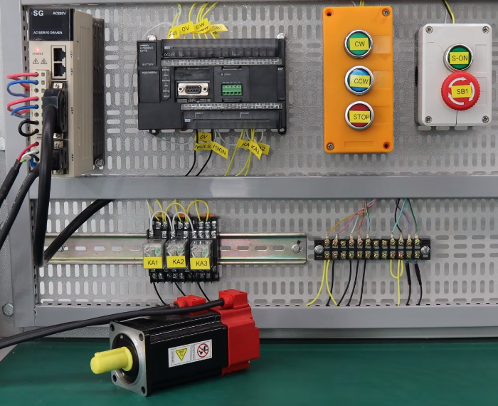 how to configure a plc servo control system to keep s-on off testing