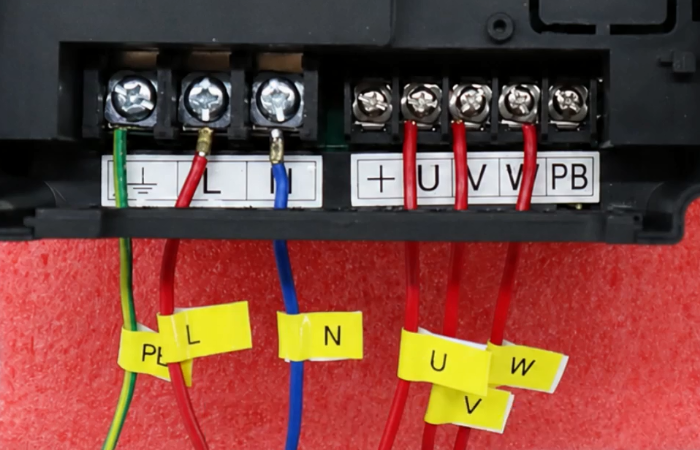 how to control a three phase motor using a vfd panel wiring