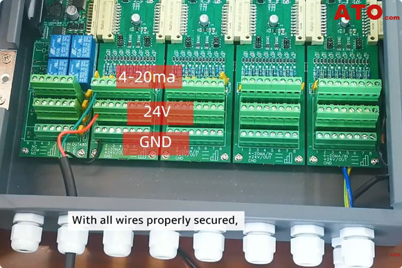 How to wire an gas detector controller 4-20mA