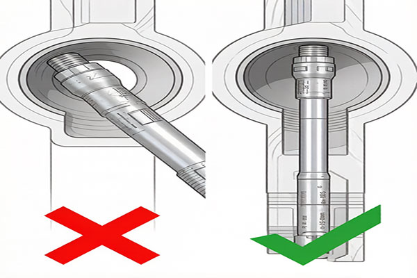 Inside Micrometer Correct Measurement Method
