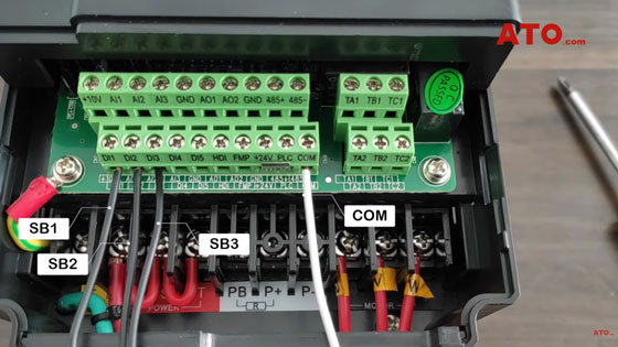 Internal wiring of vfd