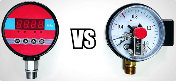 Low pressure switch vs electric contact gauge
