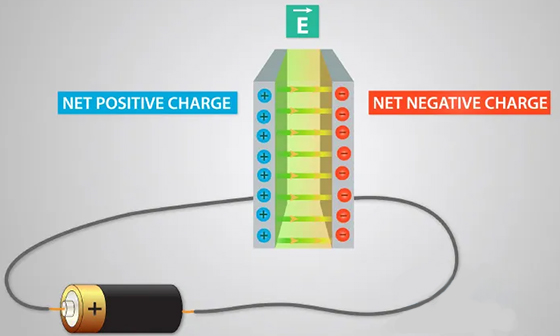 Net positive and negative charge
