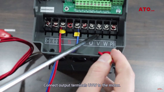 Output terminal uvw