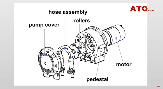 Peristaltic pump structure