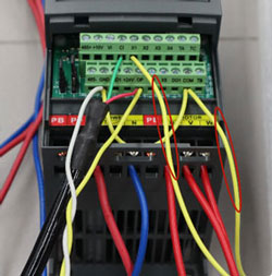 VFD parameter settings