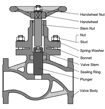 Plunger valve structure