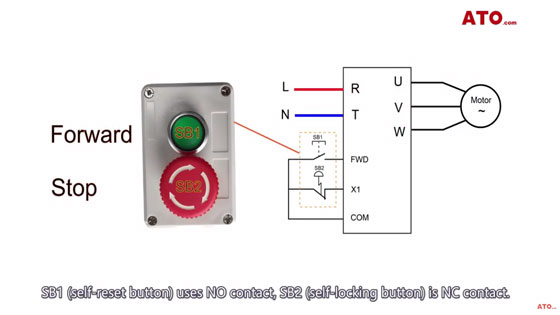 Push- botton switch setting