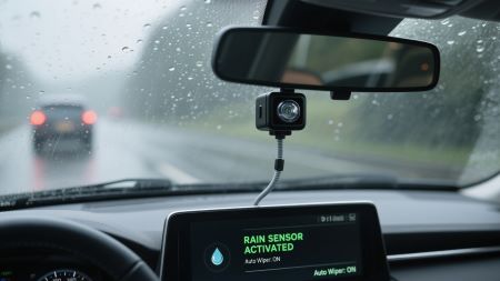 Rain sensor in car intelligent wiper system