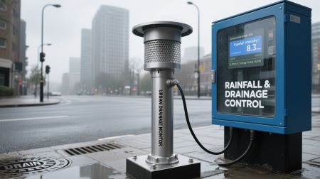 Rain sensor in urban drainage systems