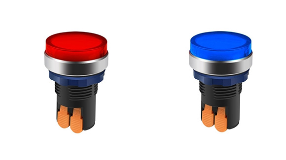 Red and blue indicator light