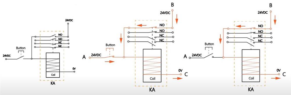 Relay holding circuit 