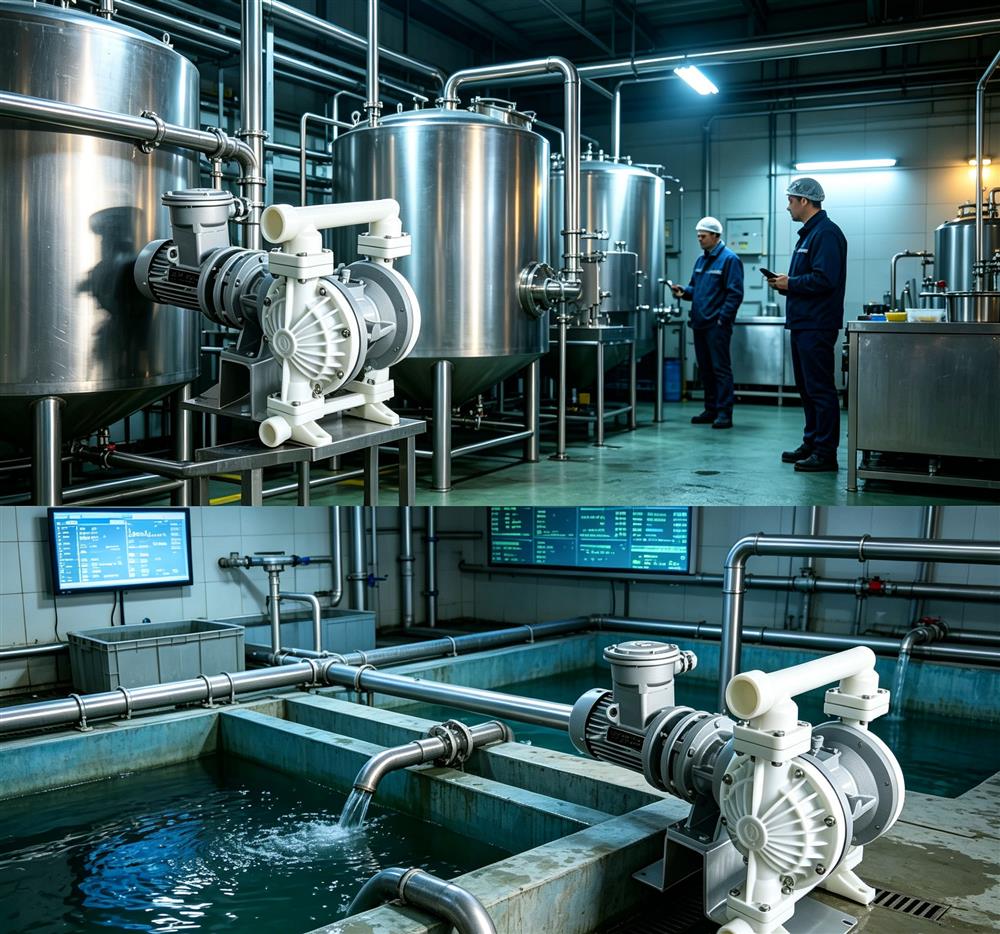 Electric Diaphragm Pump Used for Factory Production and Processing