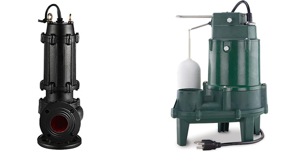 Sewage pump and sump pump