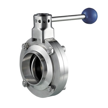 Stainless steel sanitary butterfly valve