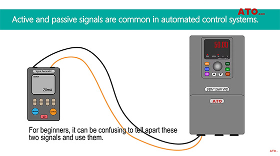 Take part active and passive signal