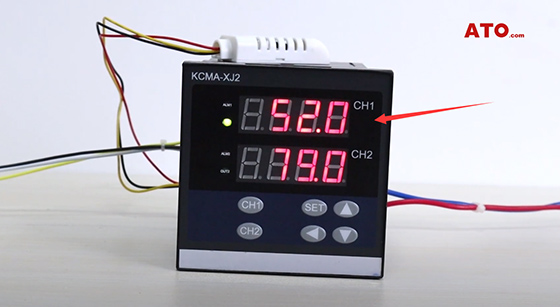 Testing temperature of pt100 sensor