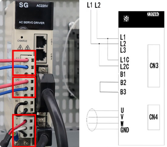 Tune acceleration and deceleration in plc servo position control physical wiring