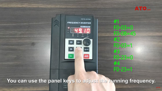 VFD preset frequency