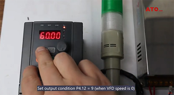 VFD set output condition