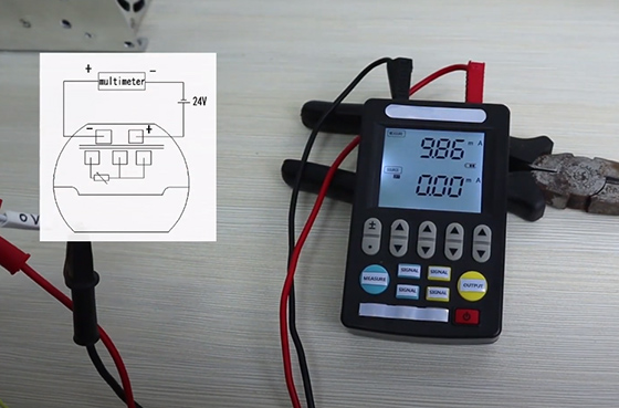 Wiring diagram with transmitter