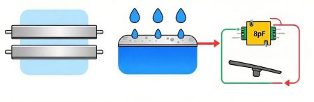 Working principle of capacitive sensor gauge
