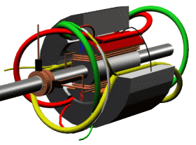 Brush DC electric motor components
