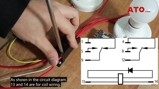 Button switch circuit diagram