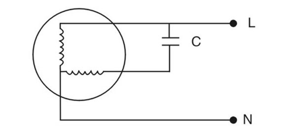 Ceiling fan capacitor circuit diagram