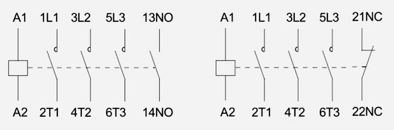 Circuit Diagram of 32 amp DC Contactor