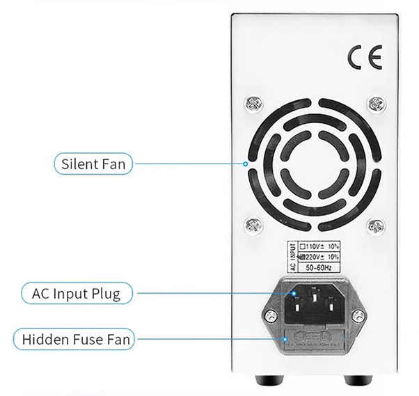 DC power supply detail features