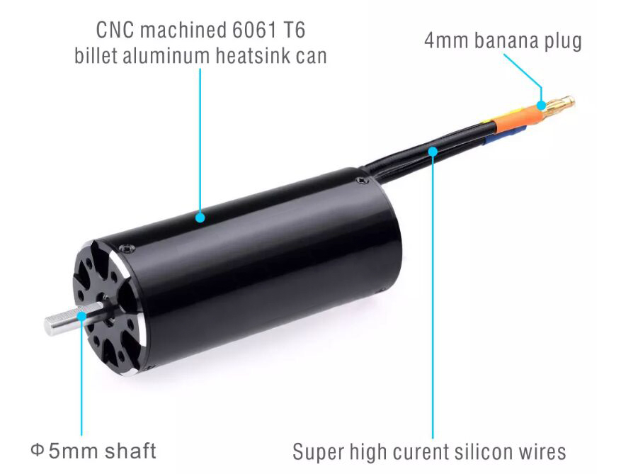 1800KV brushless rc boat motor details