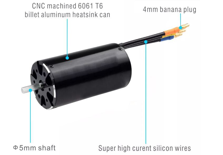 Details of 2000KV BLDC Motor for RC Boat Motor