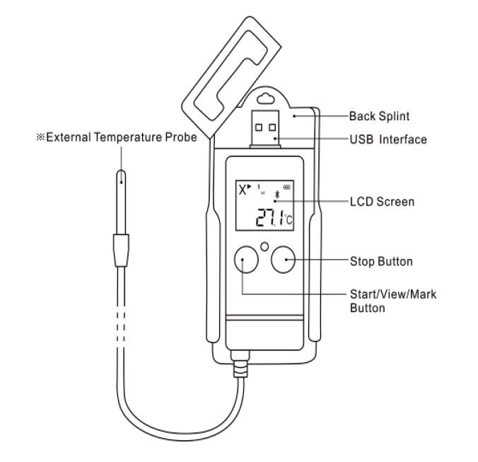 Details of Bluetooth USB Temperature Data Logger with Probe