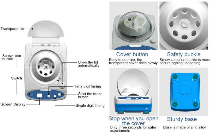 Digital centrifuge machine detail