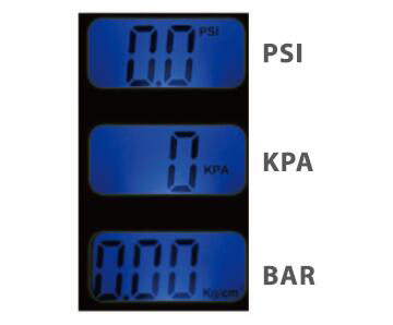 Digita pressure gauge display
