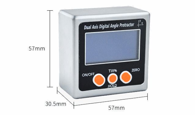 Digital protractor dimension