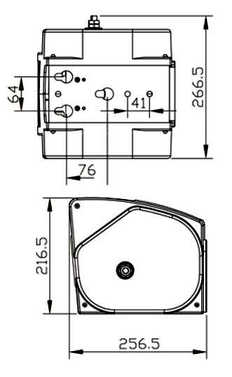 Dimensions of 3500 lbs 12V Electric Boat Trailer Winch