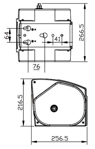 Dimensions of 5000 lbs 12V Electric Boat Trailer Winch