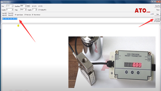 How to use the RS485 interface of load cell transmitter