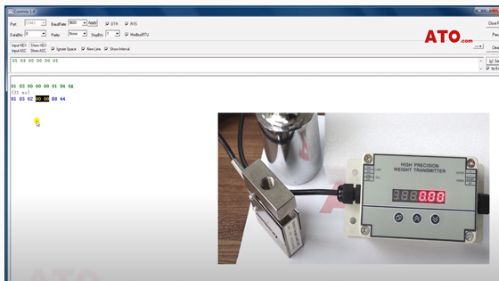 How to use the RS485 interface of load cell transmitter