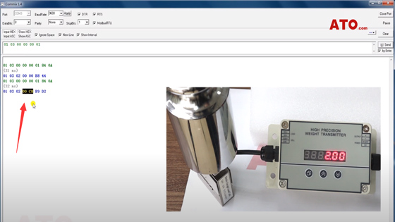 How to use the RS485 interface of load cell transmitter