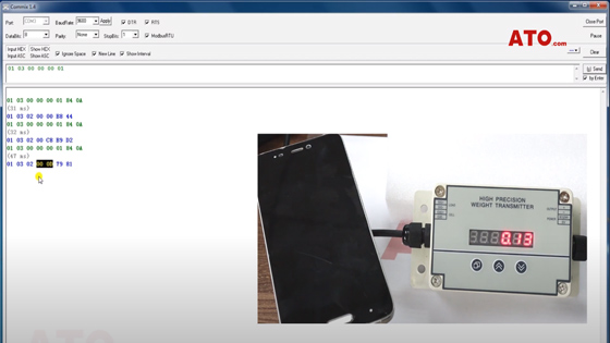 How to use the RS485 interface of load cell transmitter