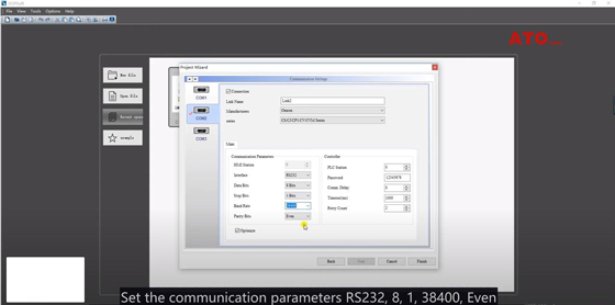 Human machine interface hmi setting