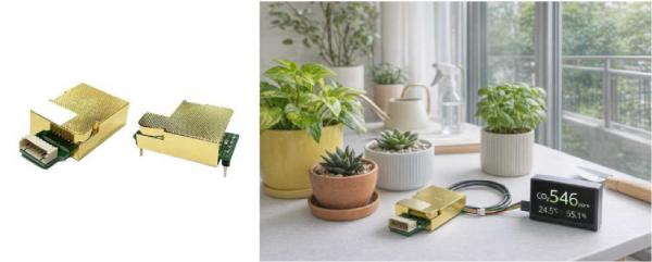Accurate NDIR CO2 sensor for indoor plants, UART/PWM output, 400–10000 ppm range