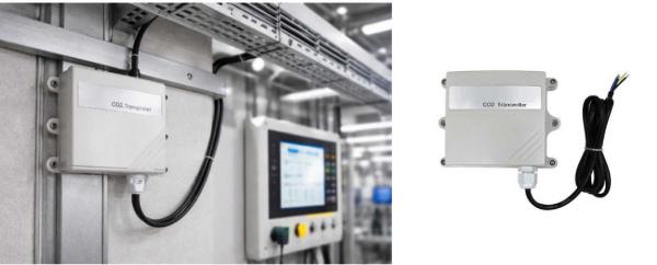 Wide range CO2 detector for industrial air quality monitoring up to 50000 ppm