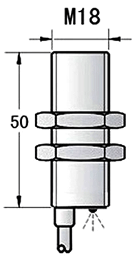 M18 diffuse reflection/through beam laser sensor dimension