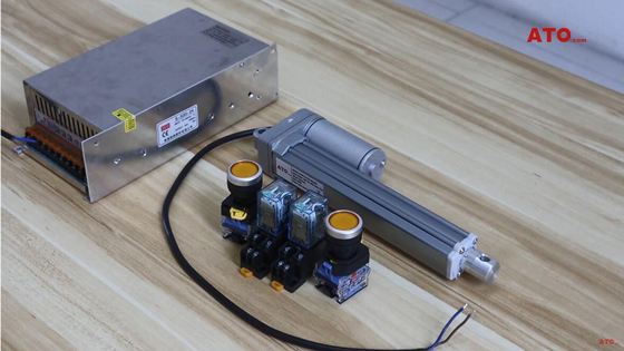 Linear actuator wiring